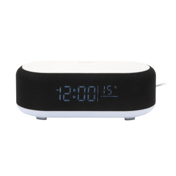 Budík Karlsson Vogue s nabíjačkou na telefón KA6033BK, 10cm